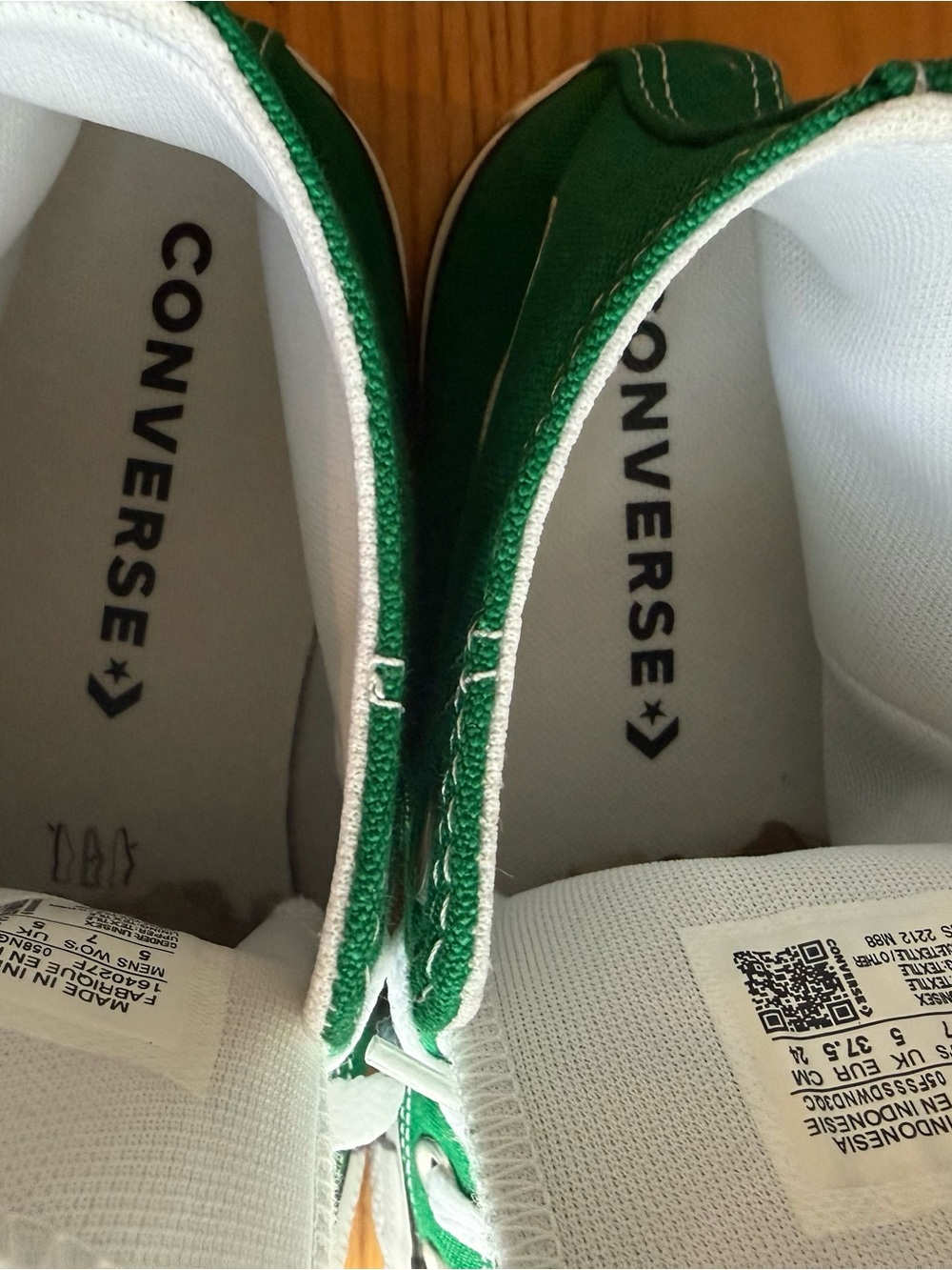 Converse Chuck Taylor All Star High Top Sneakers Green Canvas Unisex - Picture 4 of 6
